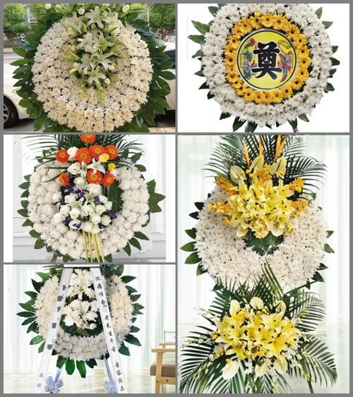 江苏苏州吴江区盛泽镇北角村花圈速递
